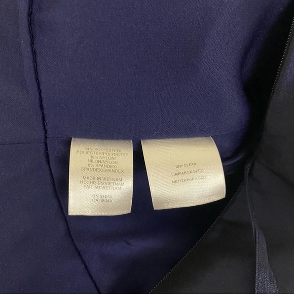 EVAN PICONE | Shiny Blue Violet Cap Sleeve Ruffle Evening Cocktail Sheath Dress - Picture 10 of 10